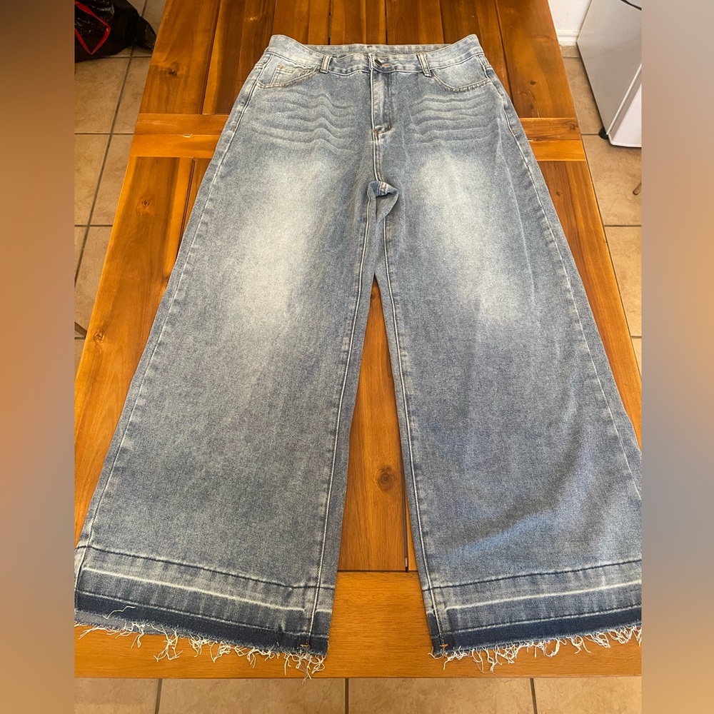 Cupshe Light Blue Denim Jeans